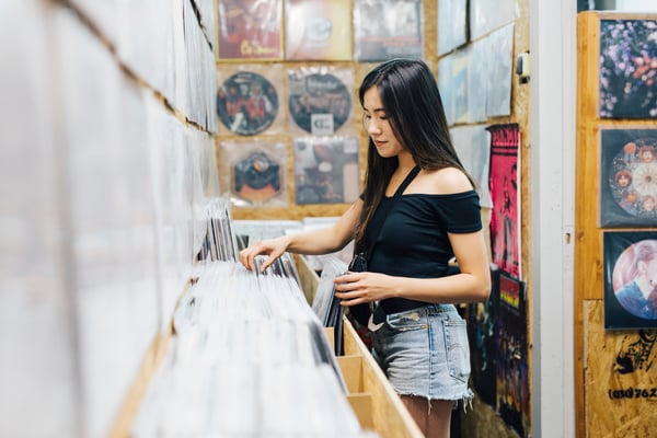 Berlin vinyl store exploring